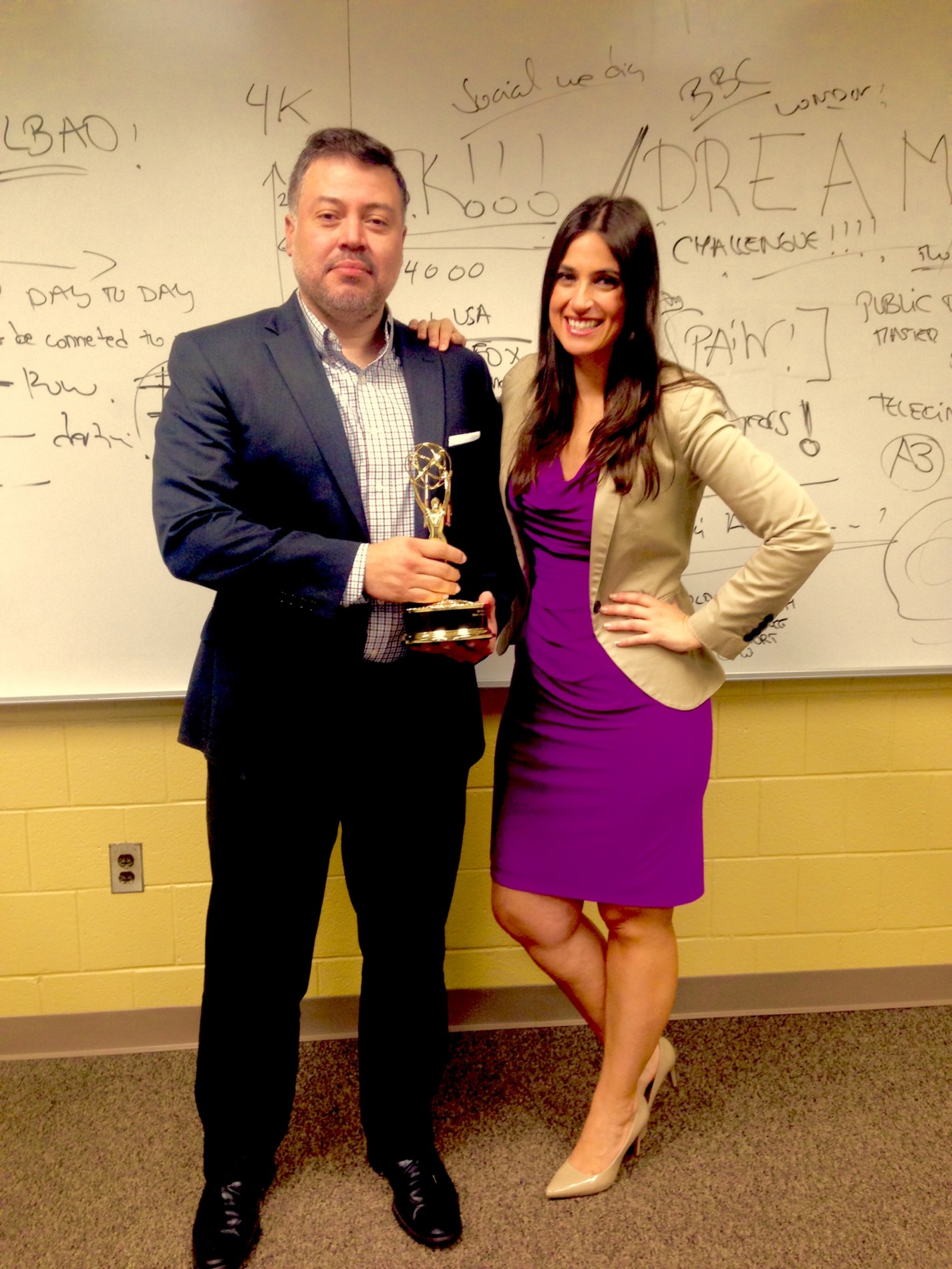 With Julio Sanz, Professor of Communications at the prestigious Rochester Institute of Technology (RIT)